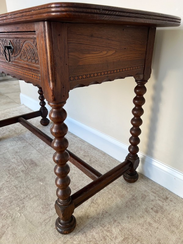 Jacobean Style Antique Oak Side Table gallery