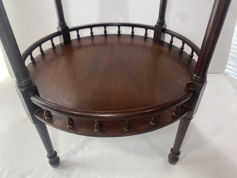 Imperial Furniture 3 Tiered Table Gallery 1456 Genuine Mahogany 18x28” True gallery