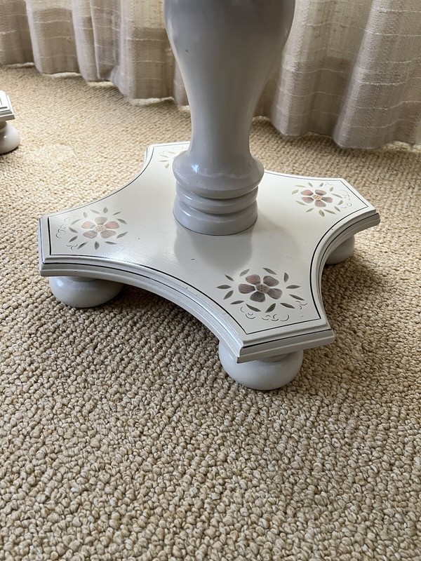 Ethan Allen Hitchcock White Square Pedestal End Tables. 1 for $150 or 2 for $250 gallery