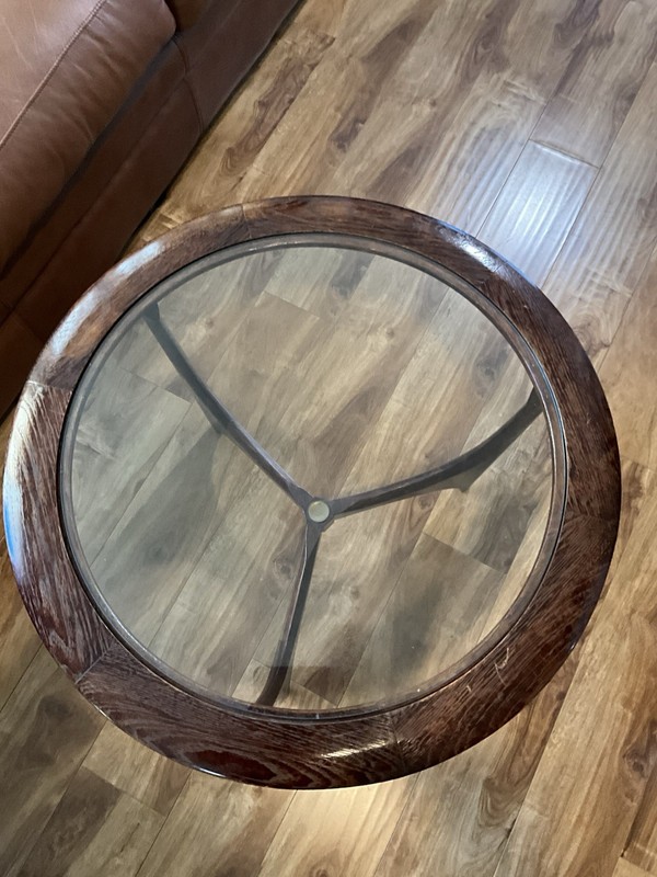 Vintage Lane Mid Century Wooden 28”Round Coffee Table 1044-22 gallery