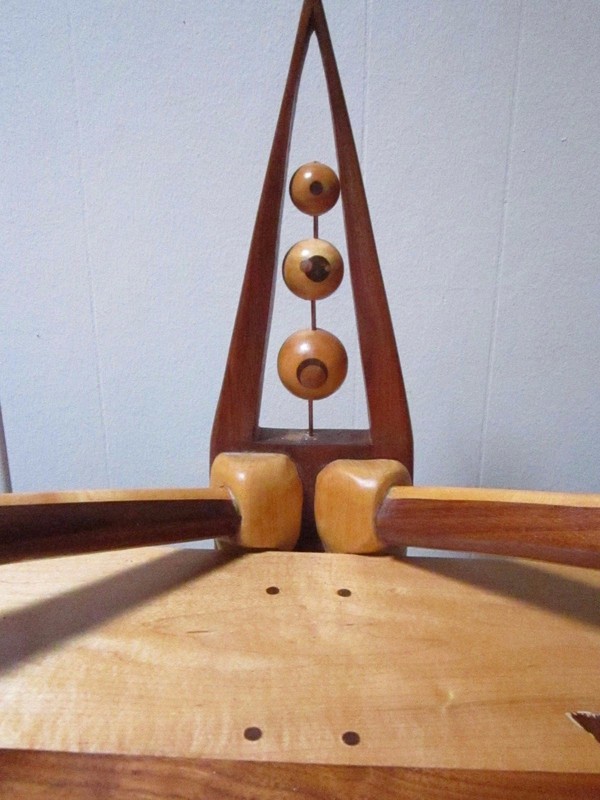 MID CENTURY MODERN DESK APOTHECARY 3 LEG EAMES ERA UNIQUE HAND MADE 1 OF A KIND! gallery