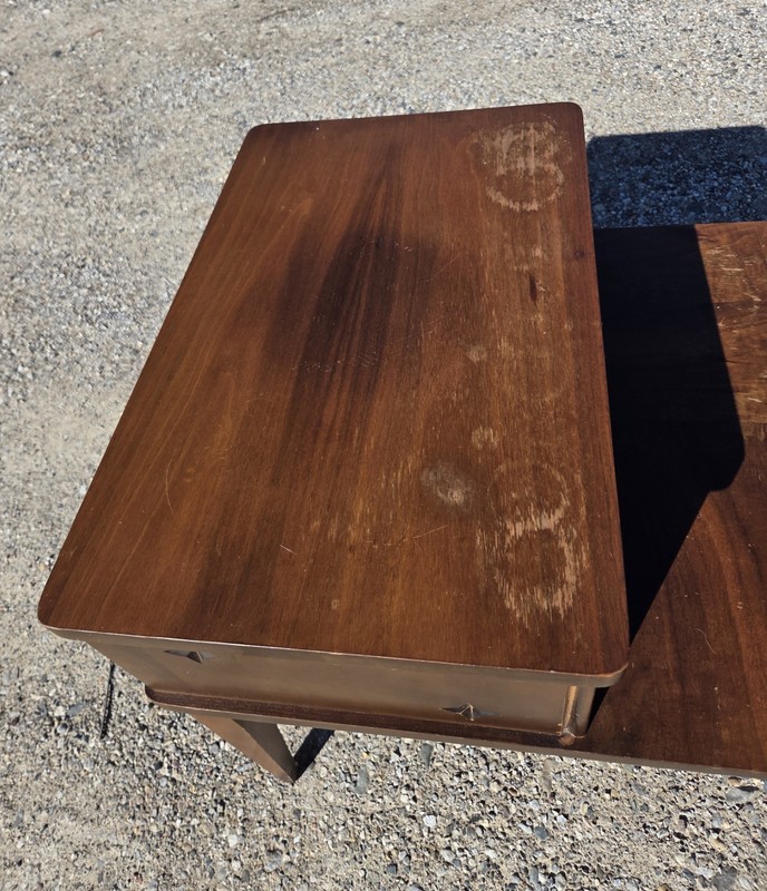 One Mid-century Mersman ( 1950s-1970s ) step-up side table solid wood. gallery