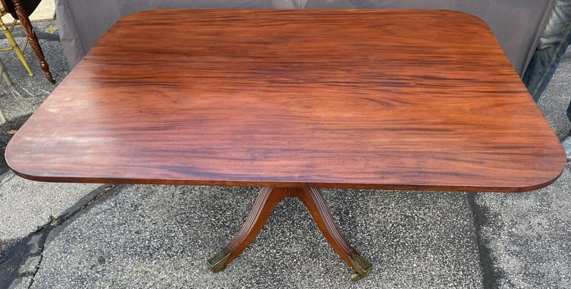 Fine Tilt Top Mahogany Breakfast Table with Fabulous Casters gallery