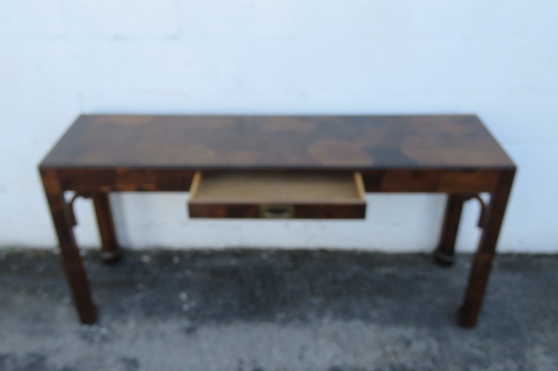 Hekman Hollywood Regency Inlay Long Narrow Library Console Table 6189 gallery