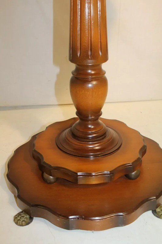 Beautiful Regency Style Fruitwood Decorative Side End Table, c. 1940's gallery