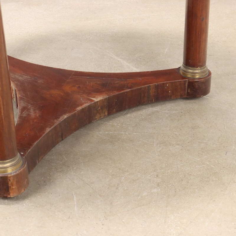 Antique Empire Coffee Table Mahogany Bronze Italy XIX Century Original gallery