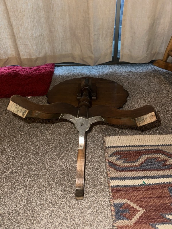Antique Tilt Top Pie Crust Table Early American Victorian Furniture gallery