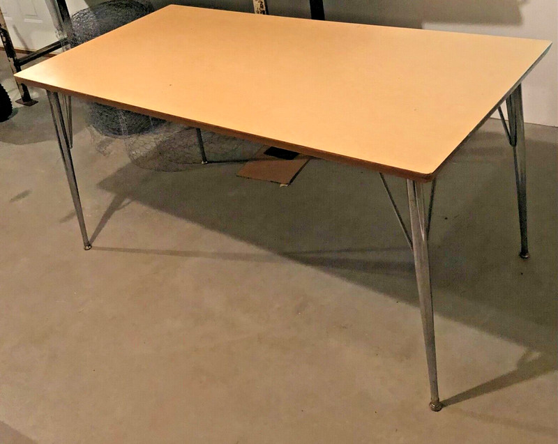 Vintage Mid Century Modern Formica Dining Table MCM