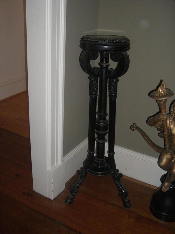 Antique Carved Plant Stand End Table Tall (Cat #2-09-d) gallery