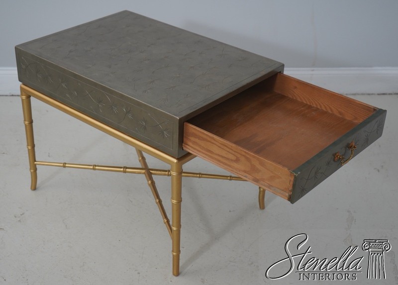 LF71003: KITTINGER Mid-Century Modern Faux Bamboo Side Table gallery