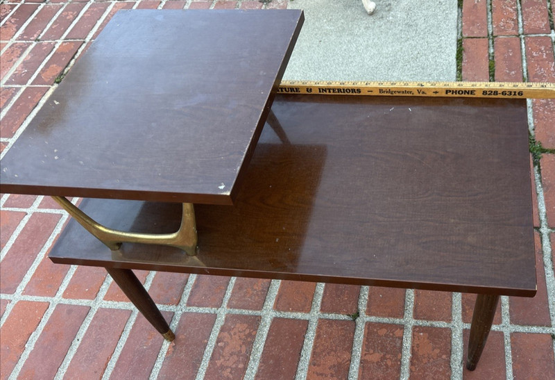 Mid Century Modern Nightstand End Side Table Step upVintage 30 X 21 X 18