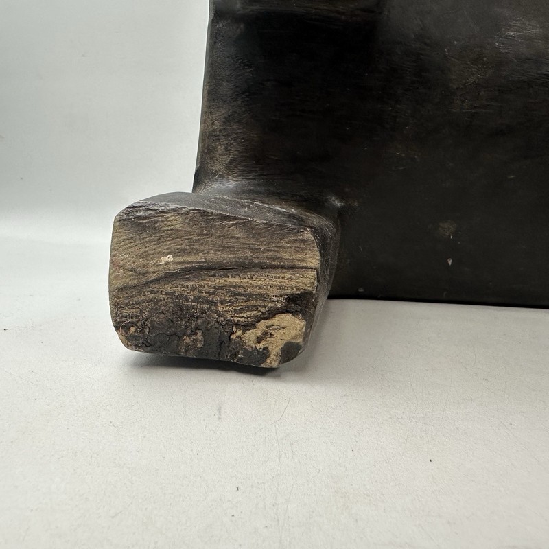 Carved Wooden Elephant Decor Stool Foot Rest Unique gallery