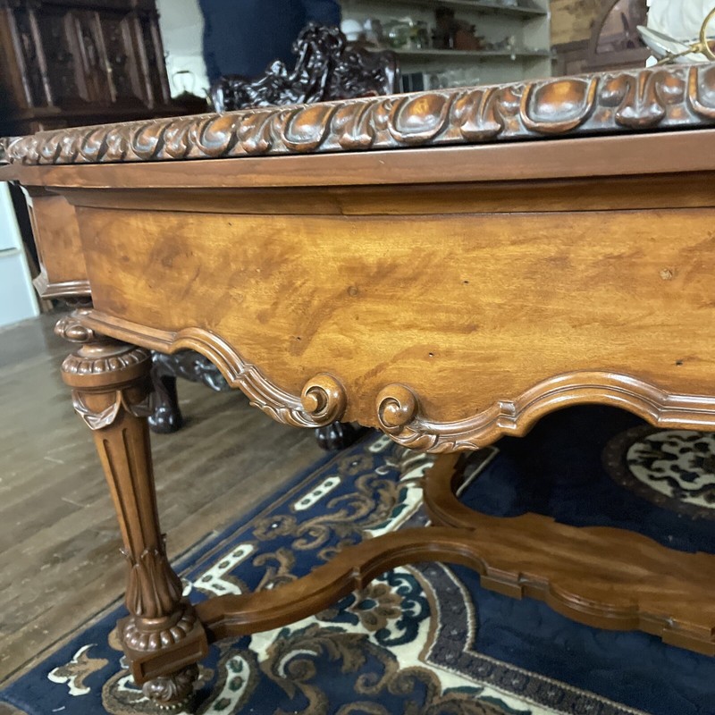 Antique 19th Century French Hand Painted Wood Grain Dining Table gallery