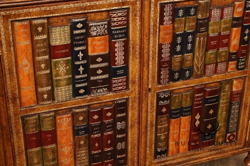 Maitland Smith Leather Wrapped Commode Cabinet gallery
