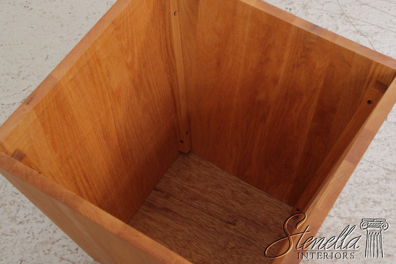 F72048: Pair Modern Arts & Crafts Design Oak Box Tables gallery