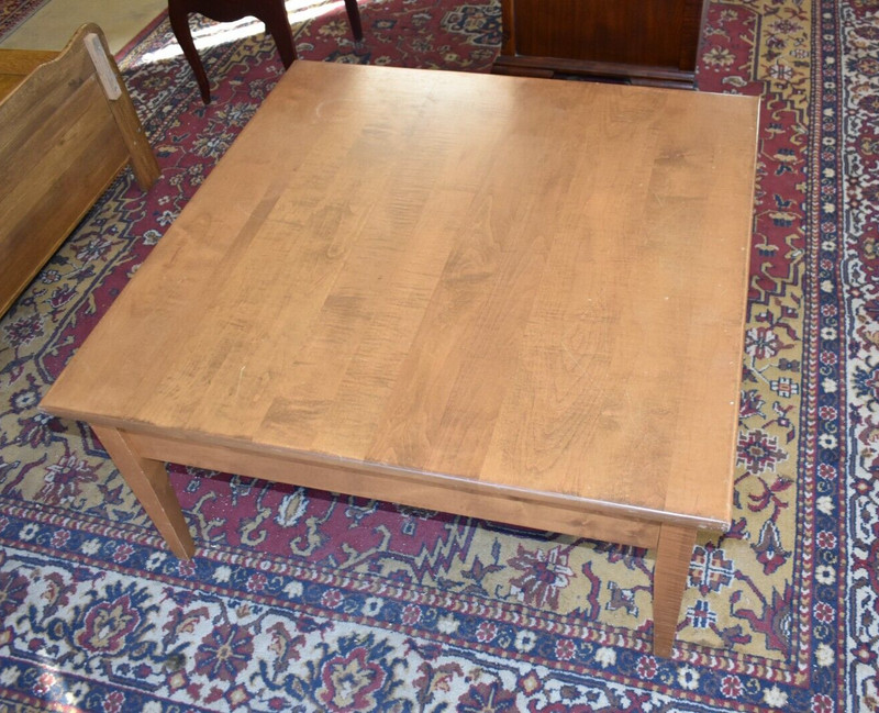 Solid Wood Maple Square Coffee Table gallery