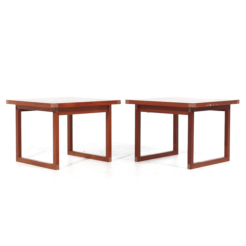 Rud Thygesen for Heltborg Møbler Mid Century Danish Teak Side Tables – Pair