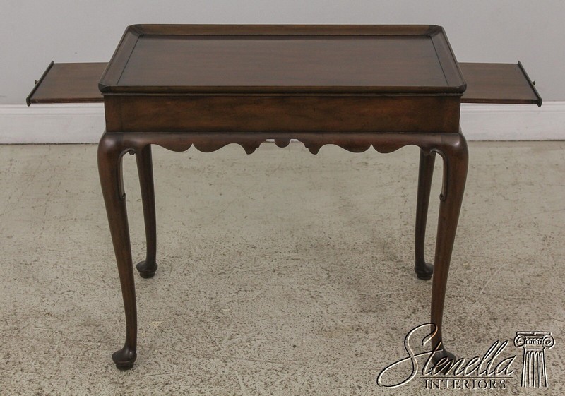 59460: KITTINGER CW-8 Mahogany Tea Table Colonial Williamsburg gallery