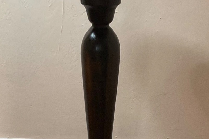Vintage Solid Wood Pedestal Plant Stand Accent Table 23.5” Tall 10 lb gallery