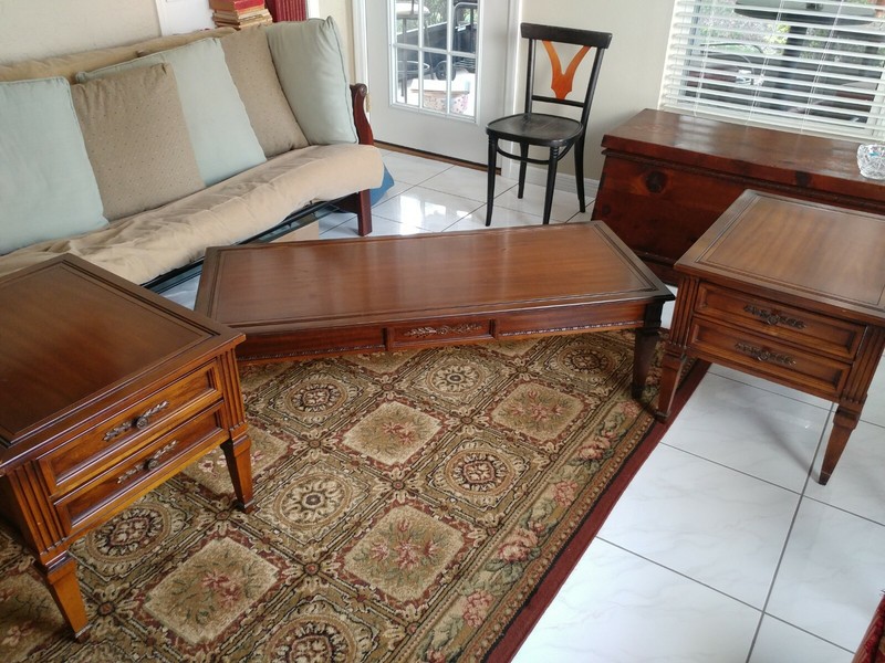 Set (3) Vintage Hammary Rectangular Coffee End Tables
