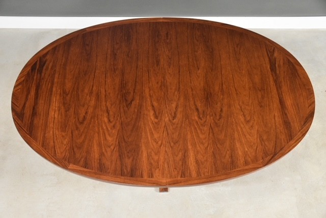 Danish Modern Rosewood Oval Dining Table gallery
