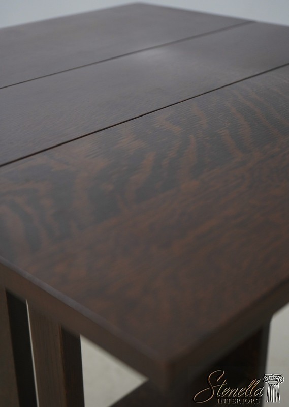 71942: STICKLEY Small Mission Oak Dropleaf Occasional Table gallery
