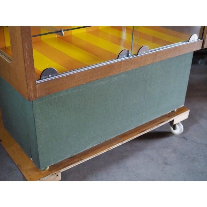 Showa Retro Pop Glass Display Case Japan Used S10055 gallery