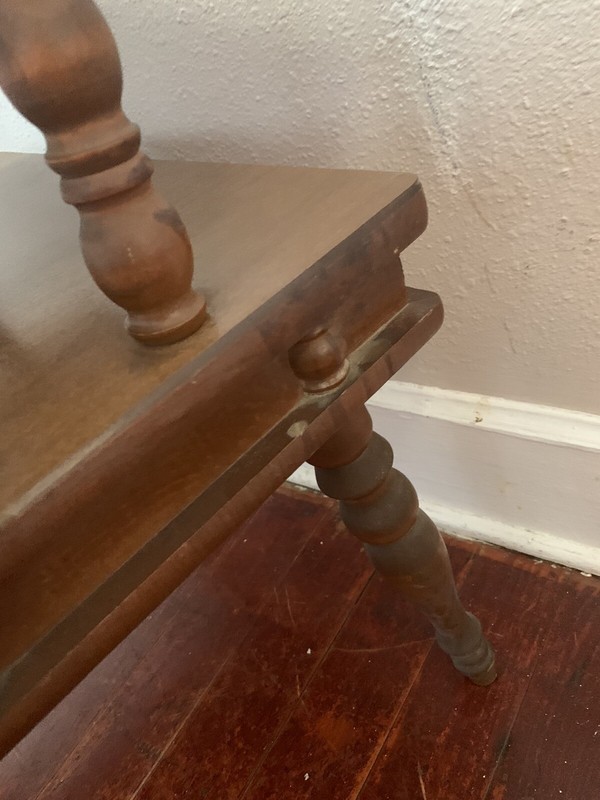 Vintage MCM Two Tier Square Side Table gallery