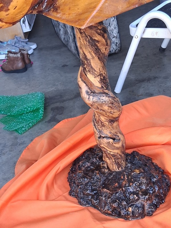 Handmade Signed Redwood Birch 1/1 End Table gallery