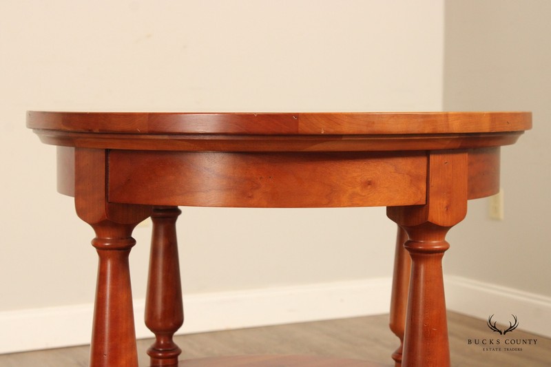 Harden Solid Cherry Round Three-Tier Side Table gallery