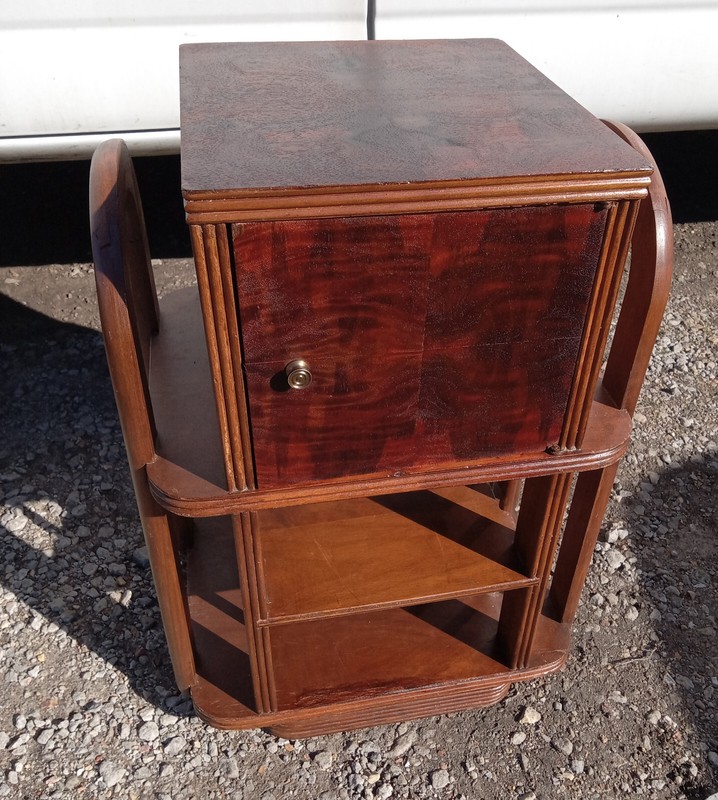 Mid Century Walnut Cedar Lined Smoke Stand (SS4)