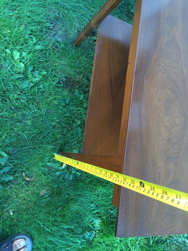 Antique very end table with Single Drawer 1940-1950 gallery