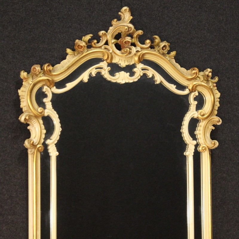Great console with mirror lacquered furniture antique style Louis XV 900 gallery