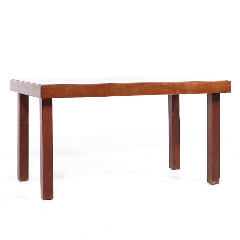 George Nelson for Herman Miller Mid Century Walnut Hidden Leaf Dining Table