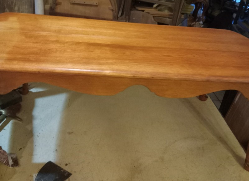 Mid Century Ethan Allen Baumritter Maple Coffee Table (CT448) gallery