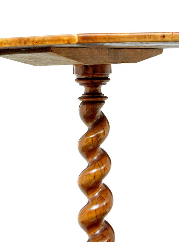 19TH CENTURY SCANDINAVIAN BURR ELM OCTAGONAL SIDE TABLE gallery