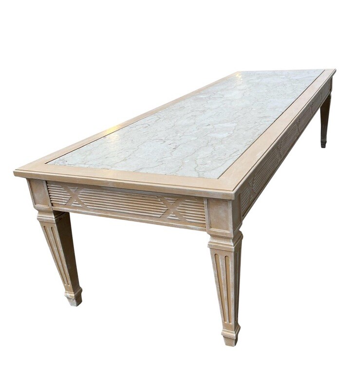 Vintage Henredon Italian Marble Coffee Table SHIPS TO YOU
