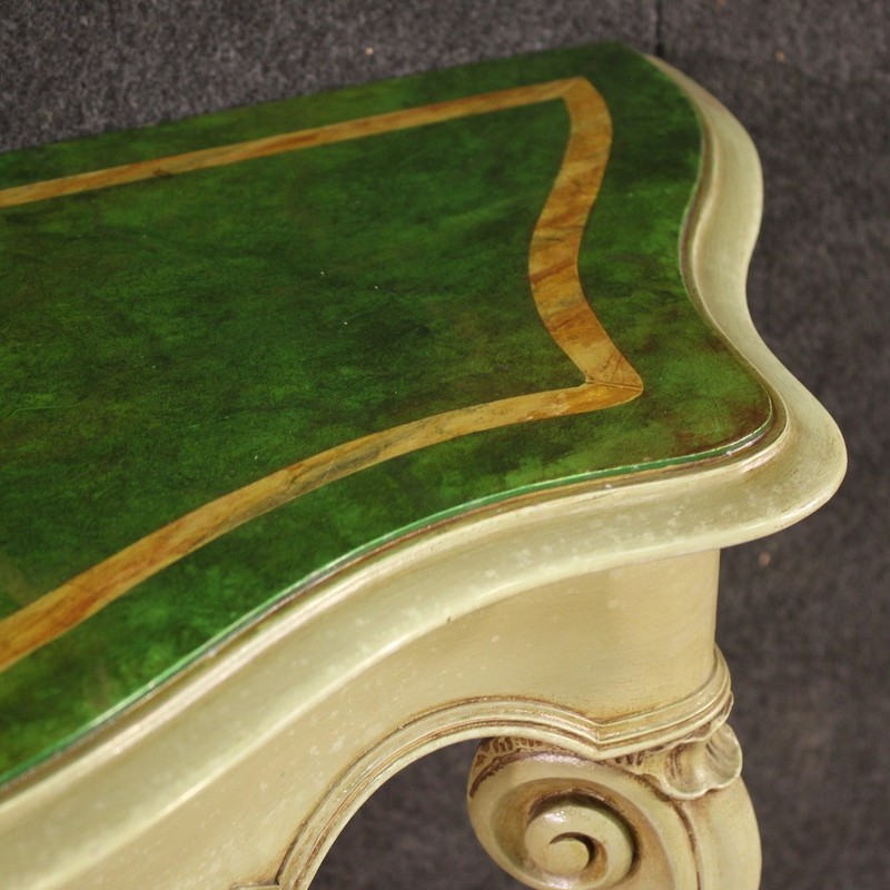 Italian console lacquered painted antique style furniture table 20th century gallery