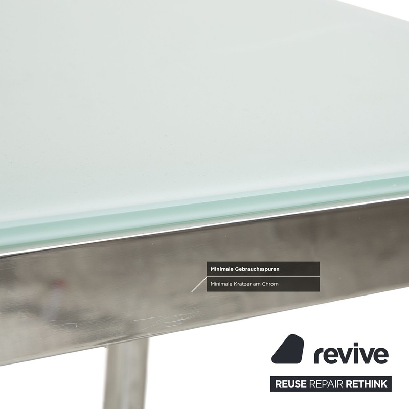Calligaris Glass Dining Table Silver Dining Room 110 X 70 X 76 Cm gallery