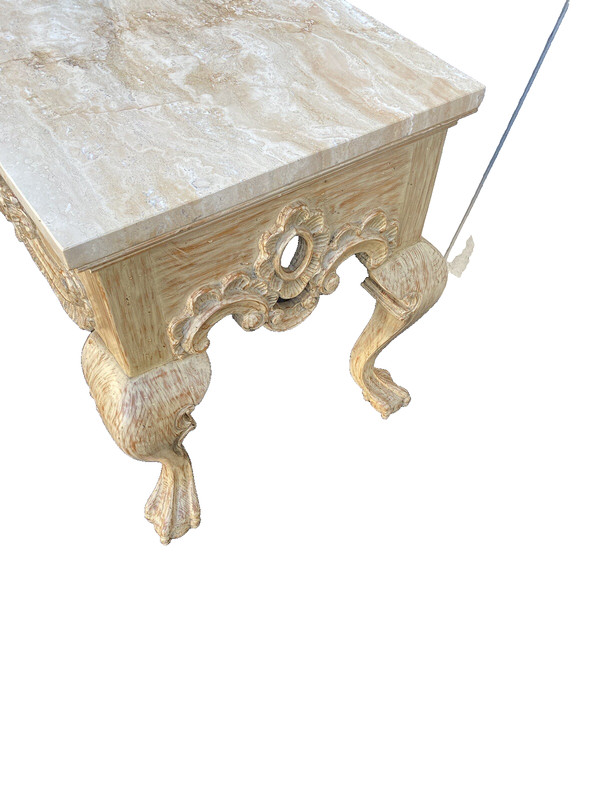 64958 Quality Marble Top Console Hall Table Sideboard Server gallery