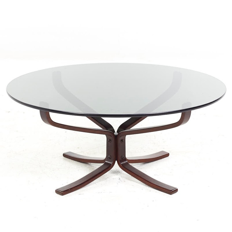 Sigurd Ressell for Vatne Mobler Mid Century Danish Round Coffee Table gallery