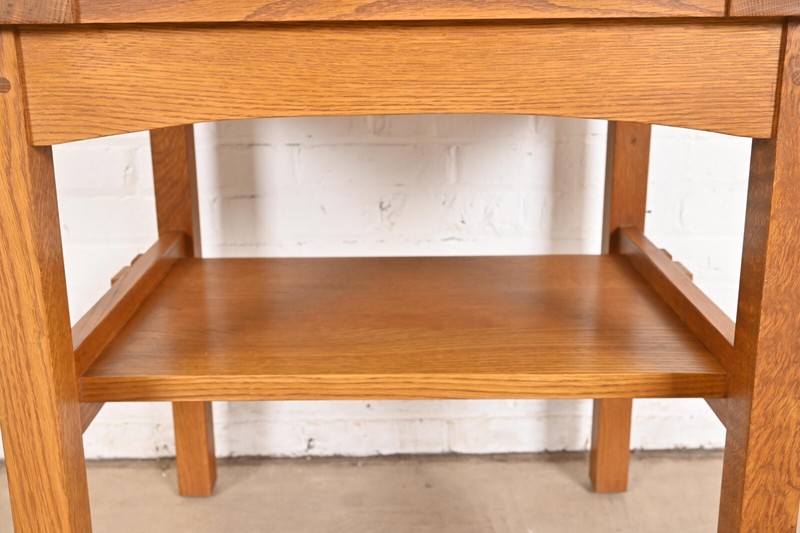 Stickley Mission Oak Arts & Crafts Tile Top Occasional Side Table gallery