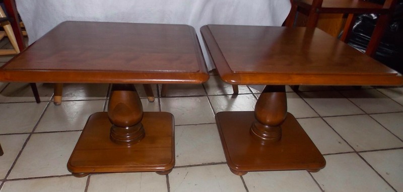 Ethan Allen Maple Mid Century Formica Top End Table (1 Table) (T783) (EA-18) gallery