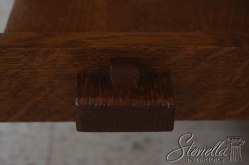 72355: STICKLEY Mission Oak Tile Top Coffee Cocktail Table gallery