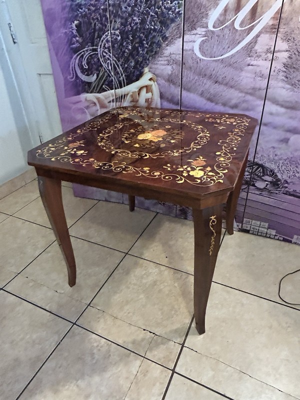 Vintage Italian Game Wood Table gallery