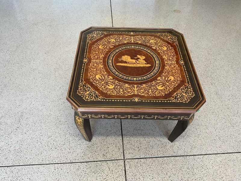Vintage Handcrafted Italian Multi-Game Table-Sorrento Italy-Notturno Intarsio