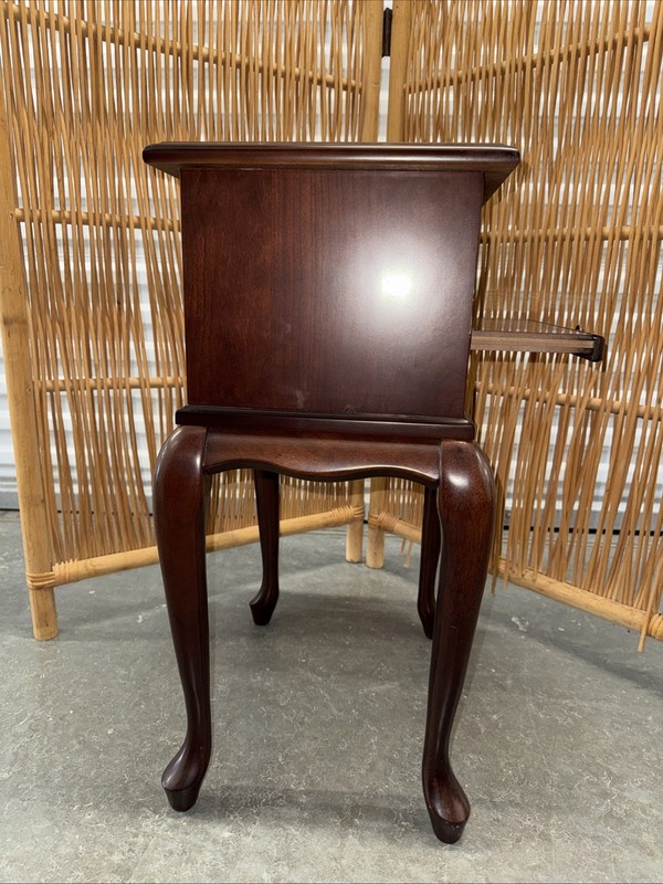 Vintage Bombay Queen Anne Furniture Telephone Table Mahogany gallery