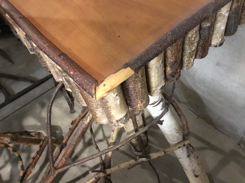 Unique Vintage Adirondack Style Side Table gallery