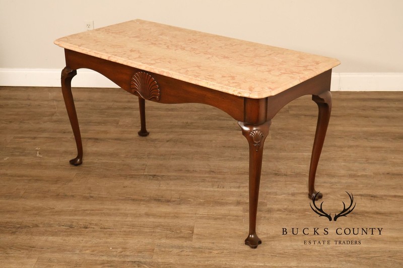 Kittinger Colonial Williamsburg Marble Top Mahogany Server gallery