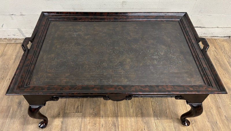 Maitland Smith Chinese Chinoiserie Style Lacquered Coffee Table Coffee Table gallery
